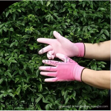 SRSAFETY gants de couleur 13g gant de travail de jardin / gant de jardin rose